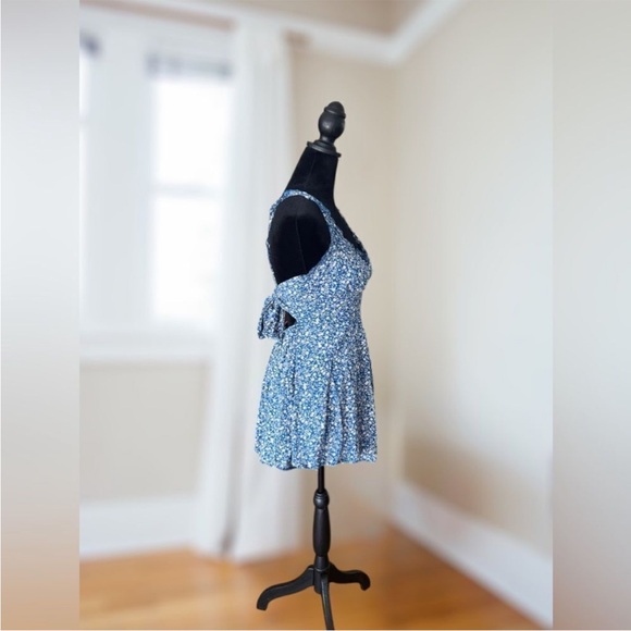 Princess Polly Thunderclouds Playsuit Romper Size 8 Blue Floral Print - Picture 8 of 15